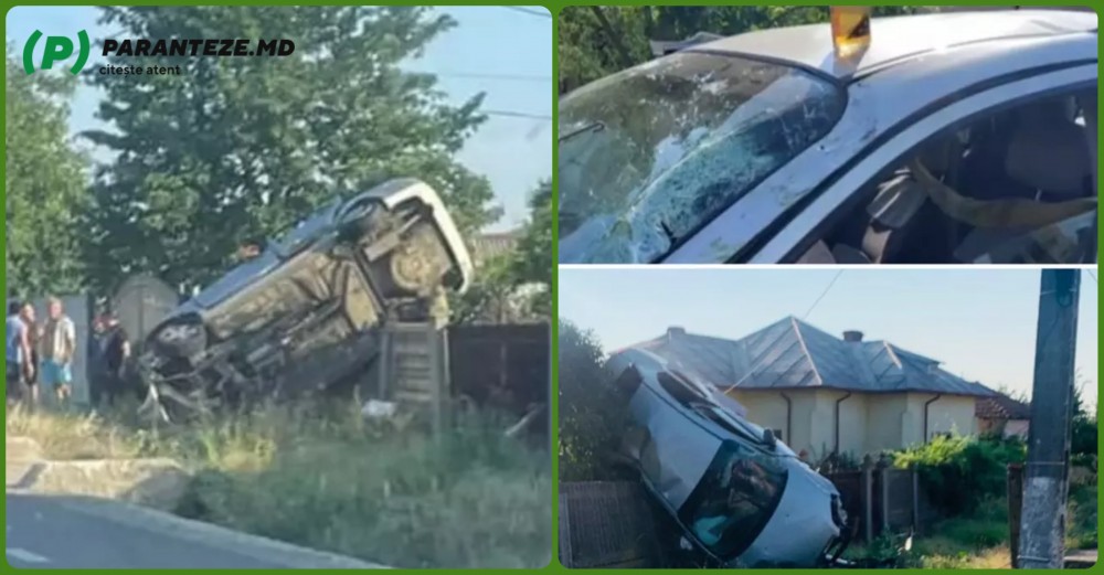 Un medic beat care se ducea la spital să intre în gardă s-a urcat cu mașina pe un gard, în Județul Dolj, România
